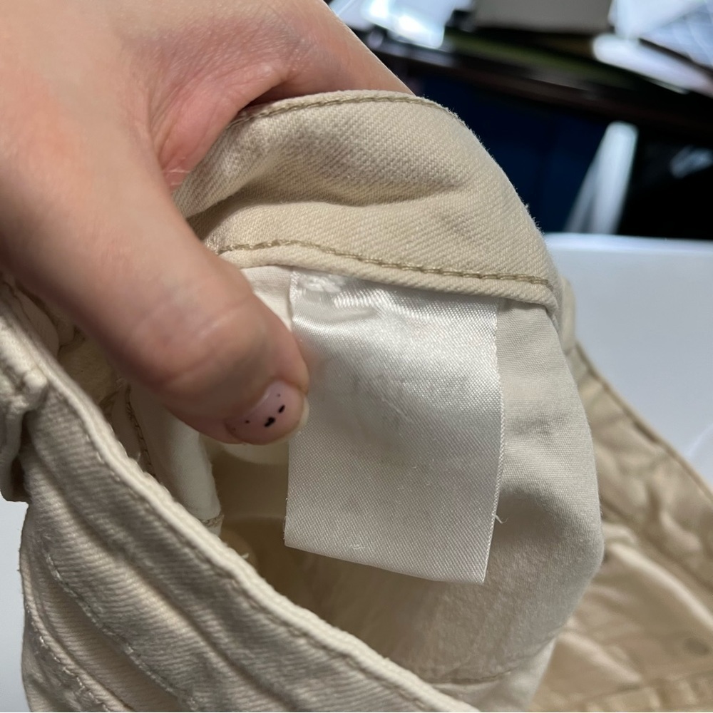 Ganni Cream Skinny Pants - Picture 7 of 8